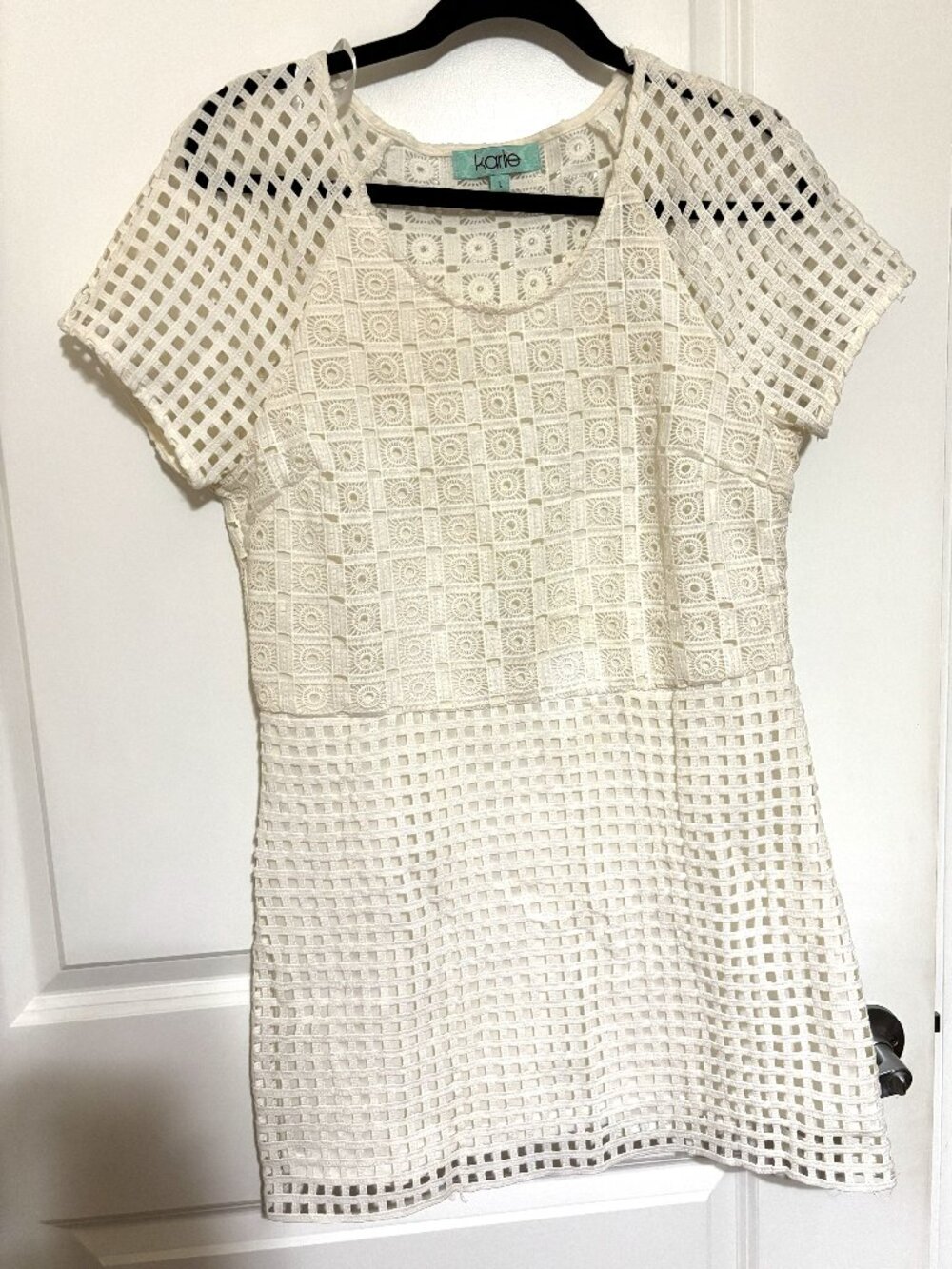Karlie White Eyelet Dress